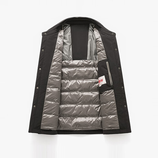 Hengyuanxiang Down Jacket Men's Winter New Lapel Solid Color Casual Youth Goose Down Warm Coldproof Jacket Men's Clothes Black L/175/92A