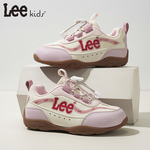 LEE KIDS children's shoes spring new children's non-slip running shoes girls versatile casual sports shoes boys and girls pink 26