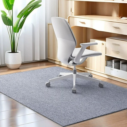 Sanqihu home office chair non-slip floor mat wooden floor e-sports swivel chair table and chair soundproof foot pad bedroom living room carpet rice dumpling color TP single stripe 60x90CM