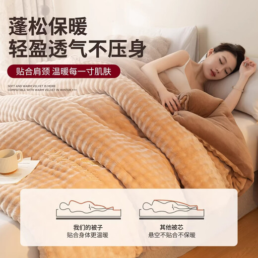 SOMERELLE blanket thickened and warm in winter 2025 new sofa blanket office nap blanket small quilt Kaka 220*240cm extra thick about 10 Jin Jin equals 0.5 kg