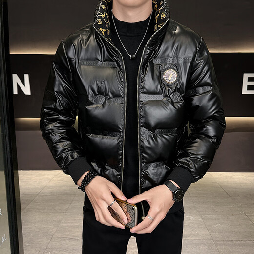 Snow Flying (SNOWFLYING) high-end winter men's stand-collar down jacket, light luxury, fashionable, simple, thin, white duck down, warm, versatile and thickened jacket, white