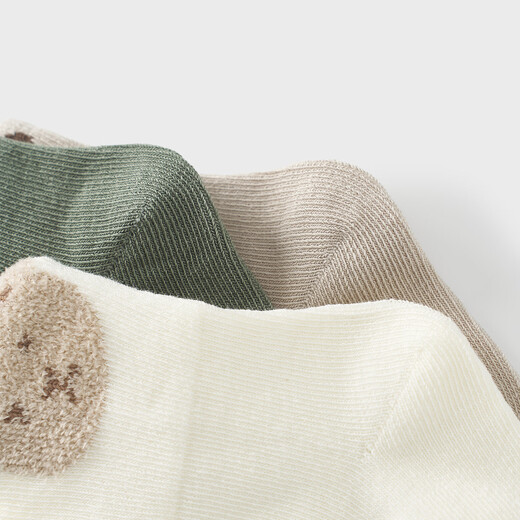 Tongtai (TONGTAI) baby socks, baby mid-tube socks, children's boneless socks, wide mouth socks, boys and girls, fashionable baby socks, green 0-6 months