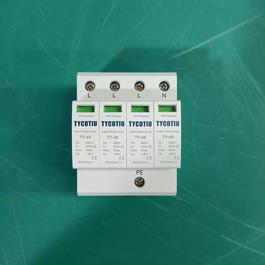 Low voltage three-phase surge suppressor AC lightning protector varistor arrester secondary power supply lightning protector Default