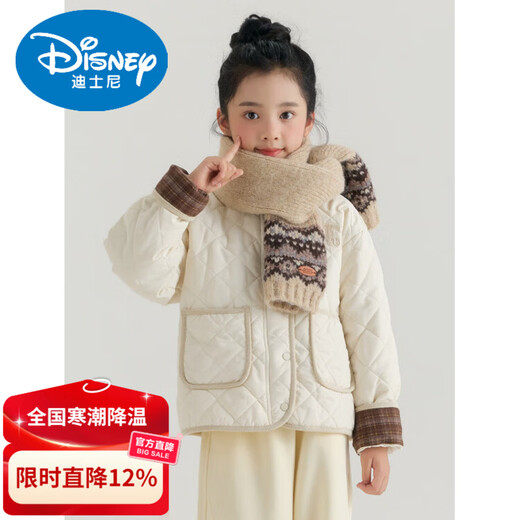 Disney red children's scarf New Year's atmosphere winter Fair Isle style thickened warm and cold windproof neck scarf for women red