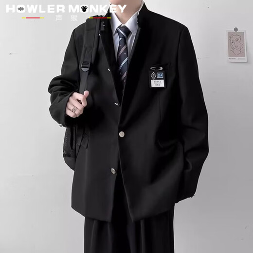 Sound Monkey suit suit men's slim professional formal suit jacket business groomsmen suit groom suit wedding suit men's suit + DK shirt + trousers three-piece suit XL (130-145Jin Jin equals 0.5 kg)