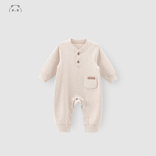 Good Bear Infant Long Sleeve Jumpsuit Spring and Autumn Male and Female Baby Home Boneless Pajamas Stretchy Romper Suit Kabai Hengjian 90cm