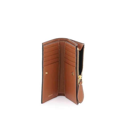 BURBERRY Burberry men's and women's unisex khaki plaid wallet wallet, off-size discount 8.5*14.5cm