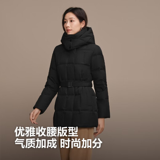 Bosideng Down Jacket, Goose Down Women's Thickened Hooded Business Jacket, Best Selling in the Mall, Same New Year Red Jacket