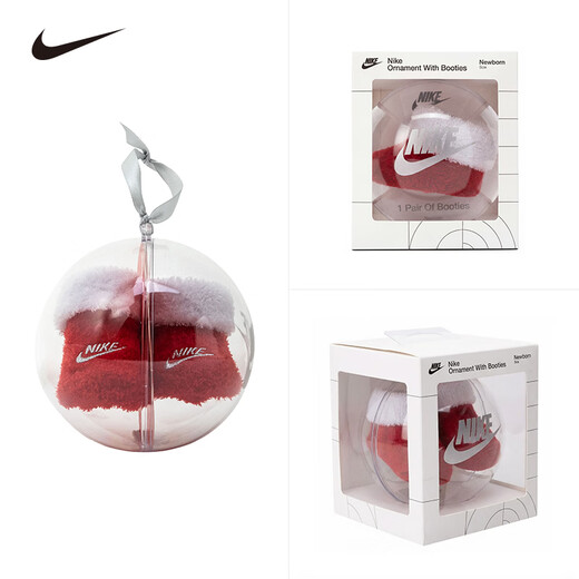NIKE Nike men's and women's baby socks winter children's warm toddler socks are stable and not easy to fall off college red 0-6 months 0/6M