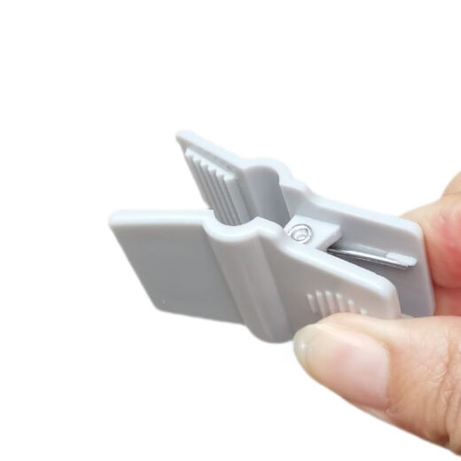 Midelei thickened clothespins and trouser clips store use multifunctional clips windproof clips hotel strong spring clips plastic bag clips blue gray 50 multifunctional clips