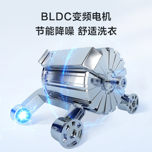 Haier ultra-thin drum washing machine, fully automatic 10kg large capacity, home rental for lazy people, frequency conversion, bacteria mite removal, first-level energy efficiency, 20% national subsidy for home appliances, upgraded model, 1.1 cleaning ratio + six-dimensional shock absorption