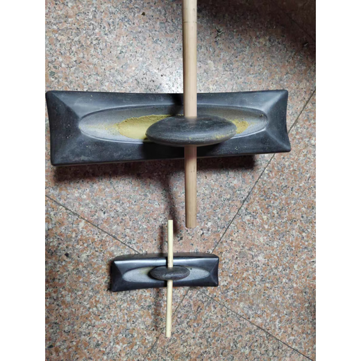 He Jiagong tea grinder bluestone roller Song Dynasty tea grinder medicine mortar grinder old-fashioned tea powder grinder Matcha tea cake Chinese medicine grinder total length 80 cm