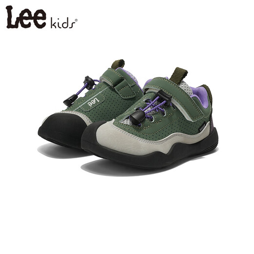 LEE KIDS children's sports shoes men's and women's running shoes 26 spring new running shoes non-slip wear-resistant casual shoes military green 26 inner length 17.0cm suitable for feet 16.0-16.5cm long