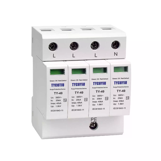 Low voltage three-phase surge suppressor AC lightning protector varistor arrester secondary power supply lightning protector Default