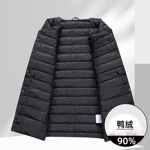 Huanghuai autumn and winter new men's down liner, high quality, fashionable, versatile, windproof and cold-proof, reversible inner jacket for men