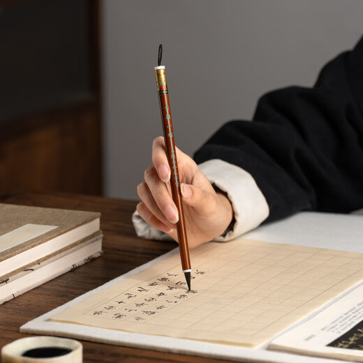 Bolígrafo Shanlianhu Ziying con escritura regular pequeña, juego de pinceles con escritura regular pequeña Zihao Langhao, cuatro tesoros del estudio, bolígrafo de caligrafía de calidad profesional para copiar sutras, escritura regular pequeña, cursiva pequeña, pintura china, caligrafía con línea de gancho, uso personal