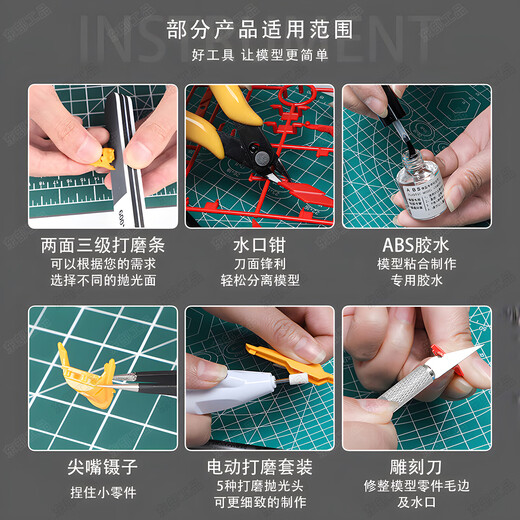 Eastern Works Model Tools Gundam Assembly Tool Set Scissors Sharp Water Mouth Pliers Pen Knife Diagonal Pliers Figure Assembly Kit