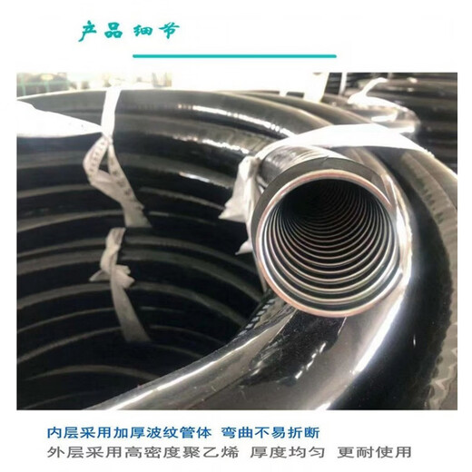 Sanqihu explosion-proof rubber pipe Bng explosion-proof soft connection hose 6 points (Dn20) thread protection connection sleeve DN15/4 pipes per meter