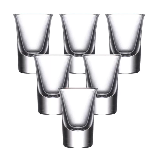 Yusenyi thick bottom bullet cup shot cup B52 bomber cocktail cup tequila cup white wine cup swallow cup spirit cup standard 30ml bullet cup x6 only can be ignited