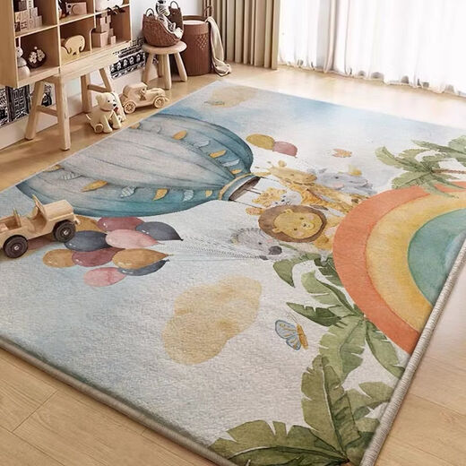 Fantasy Bedroom Cake Velvet Floor Mat Cartoon Children's Room Special Reading Area Climbing Mat Inn Floor Mat Home Carpet Green Mood 180x250cm
