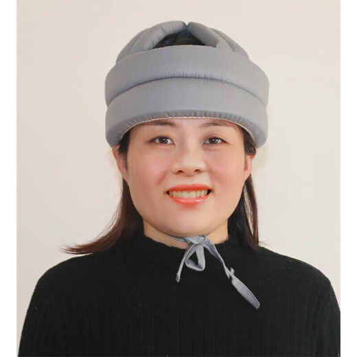 Universal anti-fall protection artifact for the elderly, anti-collision headgear, autumn and winter headgear, anti-fall headgear for middle-aged and elderly people after craniotomy surgery, purple thread, radiotherapy and chemotherapy rate after craniotomy surgery 99