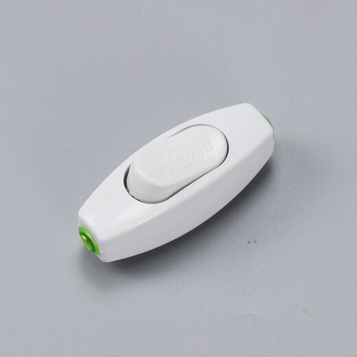 Ogg small bedside switch halfway wiring hand pinch light fan household boat type push button white switch 1 pack