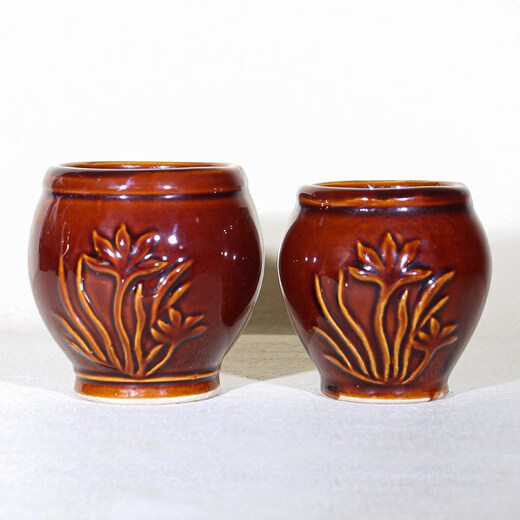 Tuojin imported quality ceramic garlic mortar from Germany, mashing medicine grinder, garlic jar, chili garlic jar, kitchen household, old-fashioned 3-6 person large garlic mortar + poplar wood hammer