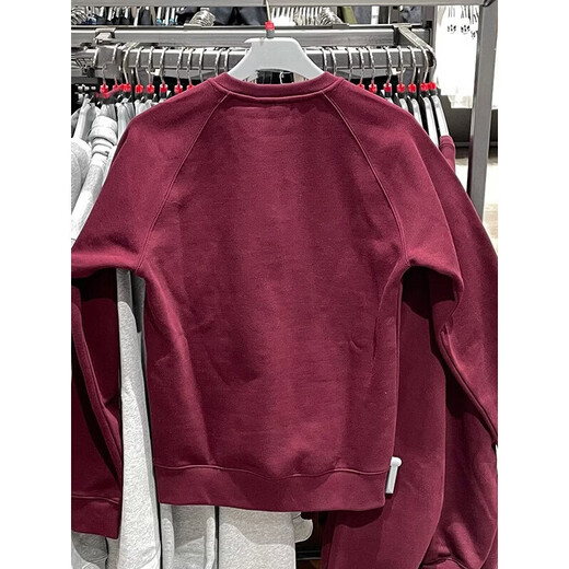 Adidas Clover Sweatshirt Men's and Women's 2026 Spring New Sportswear Knitted Top Breathable Casual Pullover II5793 Burgundy XS