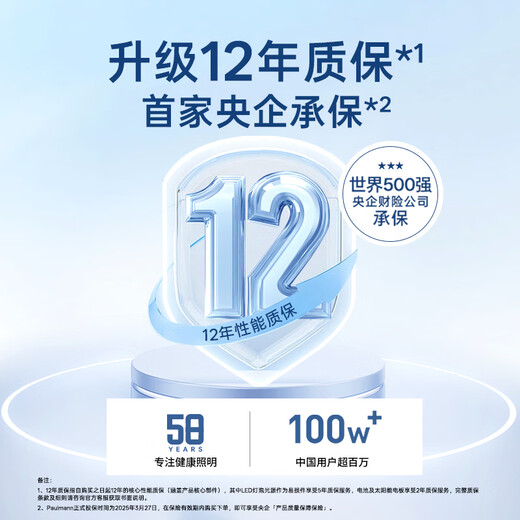 Paulmann P German eye protection wall lamp full spectrum street lamp Led lamp bedroom living room reading and writing lamp long wall-mounted lamp