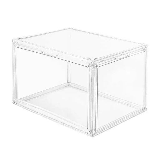 Yusenyi shoe storage artifact transparent shoe box storage box folding shoe box highly transparent PET magnetic dustproof stackable shoe rack top door (fully transparent) top door (fully transparent)