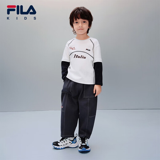 FILA Children's Clothing Long T Category 2026 Spring Boys Long Sleeve T-Shirt