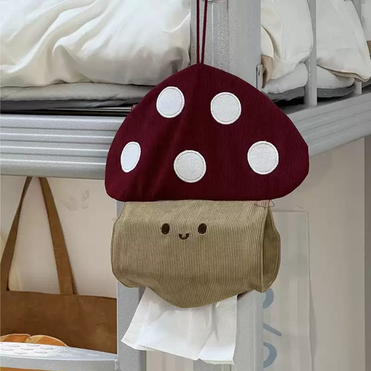 Yusenyi creative paper bag free roll paper sleeve punch box mushroom household paper box wall hanging dormitory bedside roll paper paper towel mushroom paper towel set