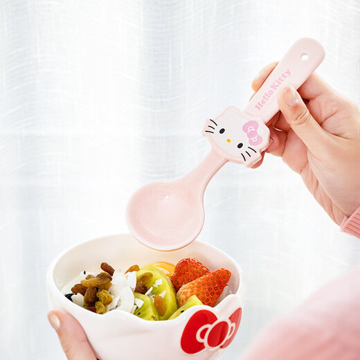 WANIOT ceramic spoon cute small spoon household spoon children's eating spoon high-value cartoon spoon wholesale big-eared dog cartoon spoon