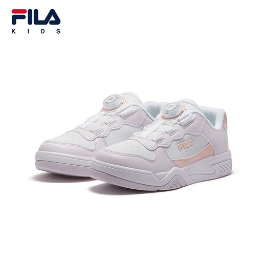 Fila Children's Shoes Children's Casual Shoes Autumn New Style BOA Rhythmic Sneakers for Middle and Big Boys and Boys Fila White/Clam Pearl Powder-PSS 38 Inner Length 24.0cm Inner Length 24.0cm