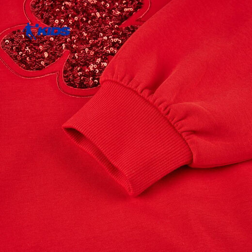 Jordan Children's Dress Older Children's 2026 Spring New Year Style Qiji Red New Year's Eve Dress Zodiac Year TDDSKB261227 Sonic Explosion Red 150