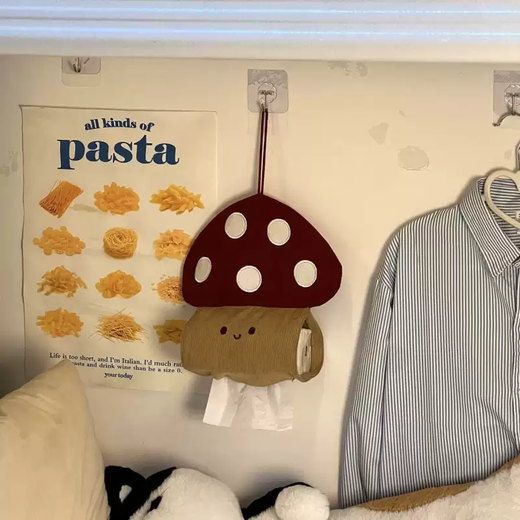 Yusenyi creative paper bag free roll paper sleeve punch box mushroom household paper box wall hanging dormitory bedside roll paper paper towel mushroom paper towel set