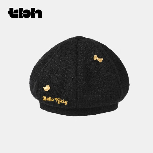Brutalist Home (tbh) Hello Kitty Tweed Beret Outdoor Sun Hat Sun Hat Gift Hello Kitty Tweed Beret