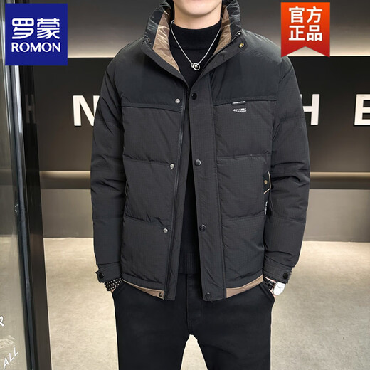 罗蒙（ROMON）羽绒服男士冬季2025年新款加厚潮牌韩版休闲百搭男装轻薄保暖外套 白色 M