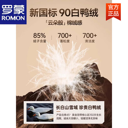 罗蒙（ROMON）男子羽绒服冬季2026年新的中长连帽高端外套男生加厚保暖情侣外套 黑色 L (135-155斤)