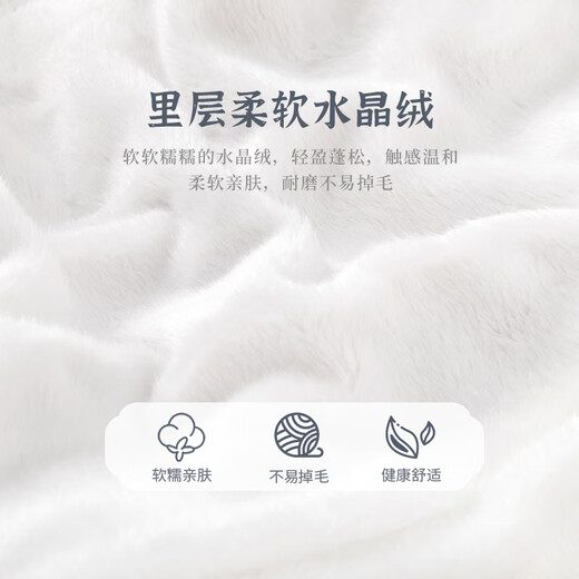 Wooden cotton baby girl velvet dress autumn and winter warm Hanfu skirt baby Chinese one-year-old dress gauze skirt princess skirt white / Ruli De Shui 90 cm