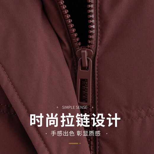 Flying in the snow mid-length down jacket for middle-aged and elderly mothers with removable hood thickened loose warm autumn and winter coat 175