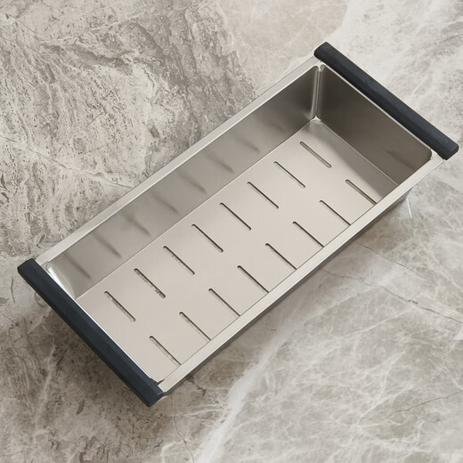 DaiHuo DaiHuo classic kitchen sink drain basket vegetable blue stainless steel dish rack filter basin 340 200 65mm