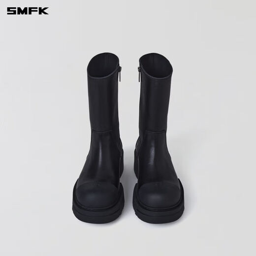 SMFKKICK BOOTS/LEATHER strike leather mid-calf boots/leather inside and outside S0009B3/BW1/W3 WILD BLACK/wild black 36