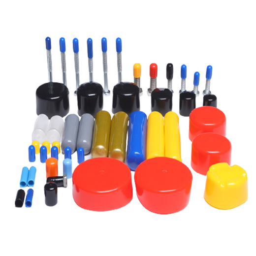 Thread protective sleeve bolt rubber cap PVC rubber cylinder dust cap colored glue black inner diameter 1.5 (1000 pieces)