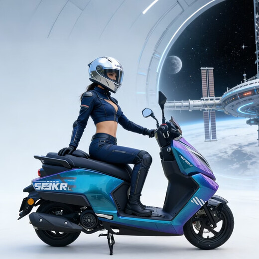 Breaking Machine Core 150 new product debut, fuel scooter with flat pedal, long battery life and new brand Chameleon