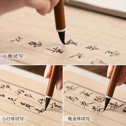 Bolígrafo Shanlianhu Ziying con escritura regular pequeña, juego de pinceles con escritura regular pequeña Zihao Langhao, cuatro tesoros del estudio, bolígrafo de caligrafía de calidad profesional para copiar sutras, escritura regular pequeña, cursiva pequeña, pintura china, caligrafía con línea de gancho, uso personal