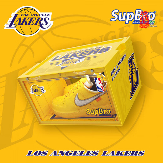 SupBro shoe box NBA co-branded Lakers Warriors Celtics intelligent voice-activated light-emitting storage box shoe wall SupBro_x_NBA_ Celtics version_LED 38x28.5x22.5cm
