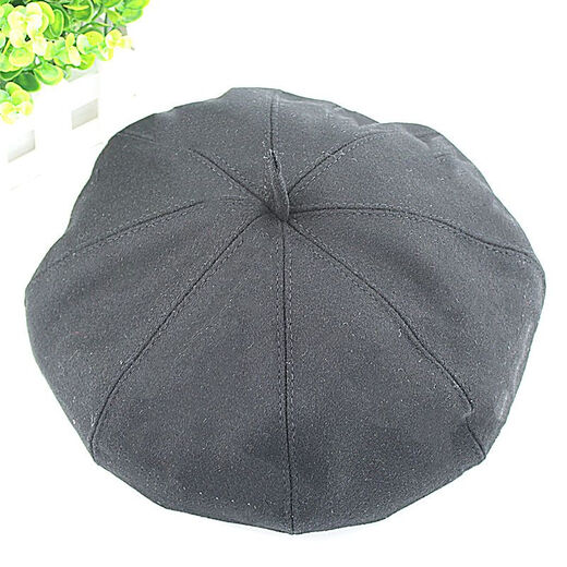 Yaochao Painter Hat Old Man Middle-aged Dad Men's Octagonal Hat Beret Old Man Painter Hat Thin Cloth Hat No Tongue Octagonal Burgundy (No Velvet Inside) S (55-56)CM
