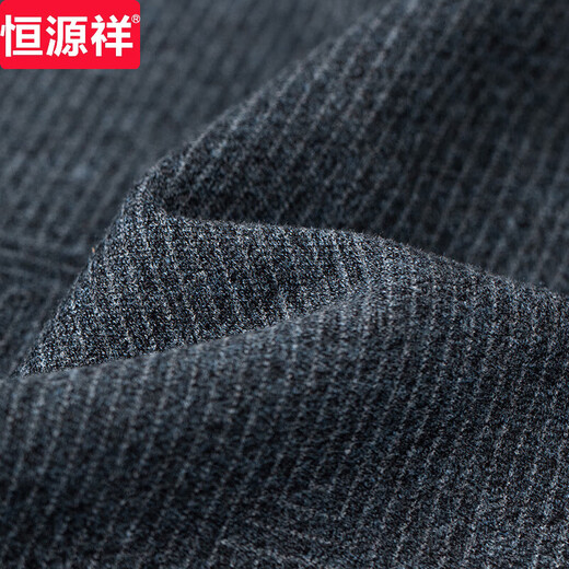Hengyuanxiang wool high-end suit for men, middle-aged men, business casual suit jacket, men's autumn and winter new slim small suit 2862 - dark gray 52 180 yards - suitable for weight 145-160 Jin Jin equals 0.5 kg