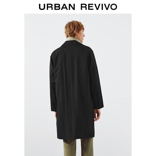 UR2026 Spring New Men's Casual Functional Lapel Zipper Pocket Windbreaker UMT160004 Black XS